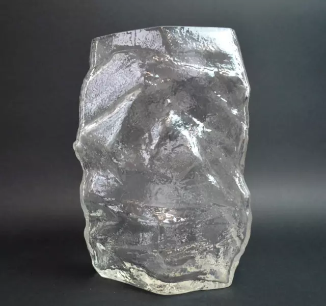 PEILL & PUTZLER Glacier Arctic Ice Art Glass Vase MCM Vintage 70's West Germany PEILL & PUTZLER Glacier Arctic Ice Art Glass Vase MCM Vintage 70's West Germany