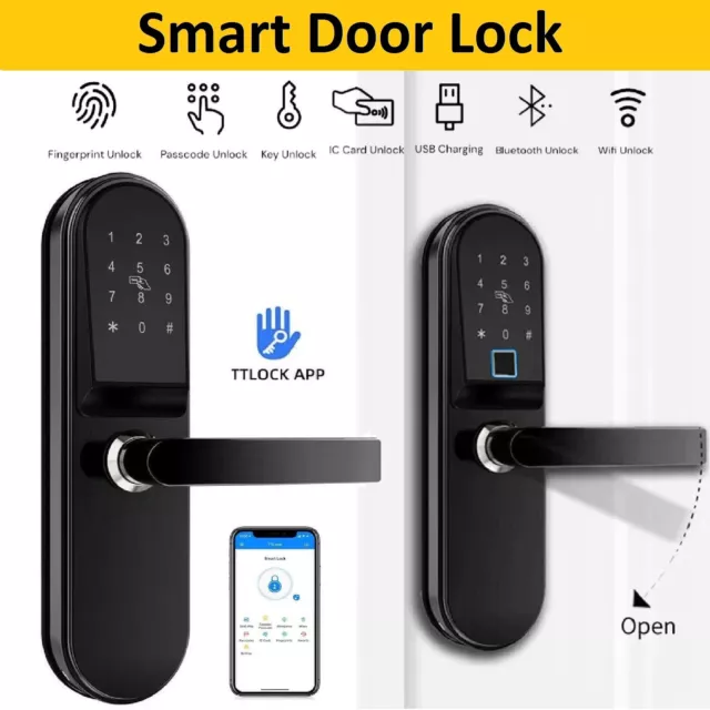 Digital Smart Fingerprint Door Lock APP Control Passwords Digital Code Door Lock