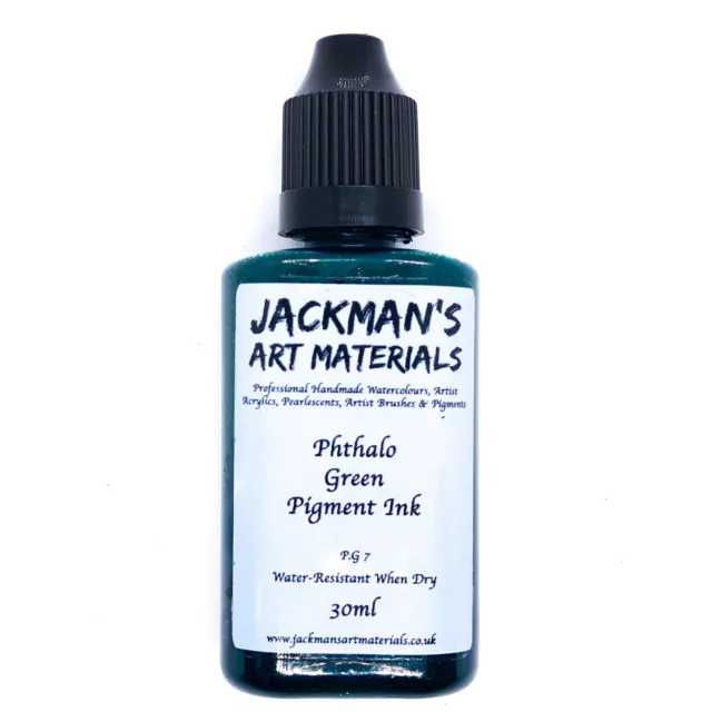 Phthalo Green Drawing Ink (Water Resistant) 30ml - Jackman’s Art Materials