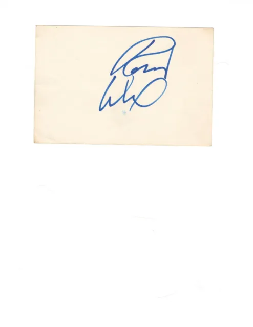 Actor Robert Wuhl Autograph On Card Stock