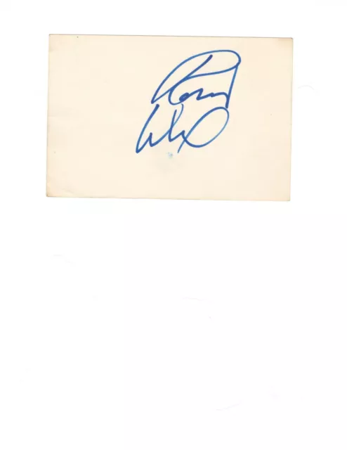 Actor Robert Wuhl Autograph On Card Stock