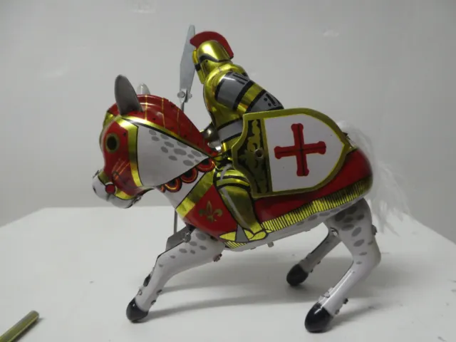 Blechspielzeug Ritter mit Pferd und Lanze,unbespielt aus Sammlung. 2