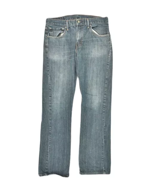 LEVI'S Mens 524 Straight Jeans W34 L34 Blue Cotton PA06