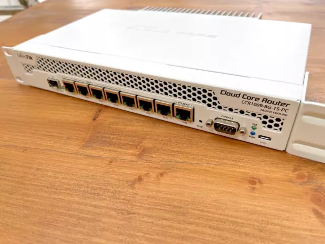 MikroTik CCR1009-8G-1S-PC Cloud Core Router with power supply