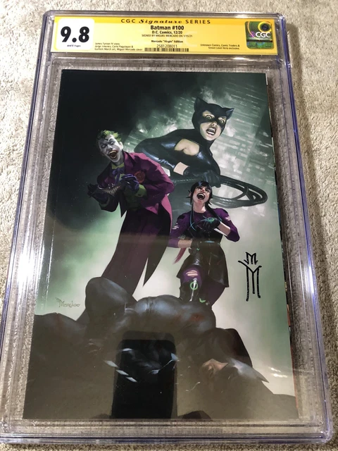 Batman 100 CGC SS 9.8 Miguel Mercado Virgin Variant Cover 12/20
