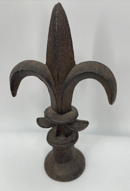Fleur De Lis Cast Iron Door Stop Lys French decor Rustic paper weight