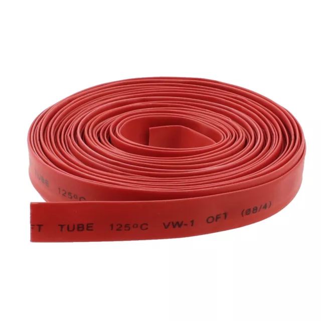 2:1 Gaine Tube Thermorétractable Thermo Rétractable 10M rouge 8mm diamètre