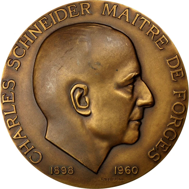 Médaille Belge Ancienne - Maître De Forges - Bronze - XXème Siècle