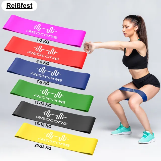 Fitnessband Gymnastikband Fitness Sport Band Set Beine Widerstandsband Yoga 5Stk