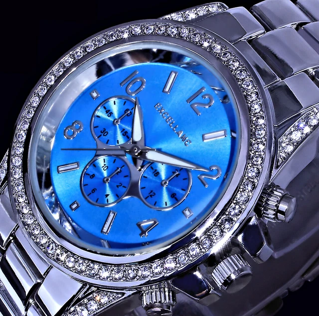 Armbanduhr Damen Handaufzug Excellanc Damenuhr Wickelarmband Leder