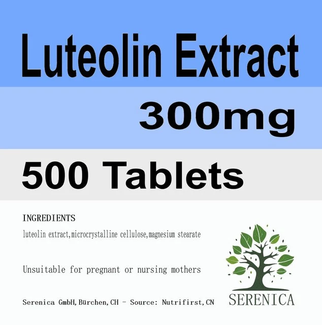 Luteolin Extract 300mg x 500 Tablets