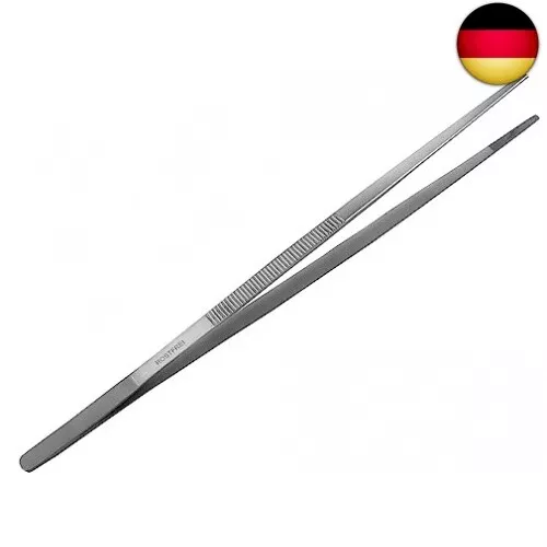 Kochpinzette Küchen-Pinzette Grillpinzette Pinzette Edelstahl Gerade (45,0 cm)