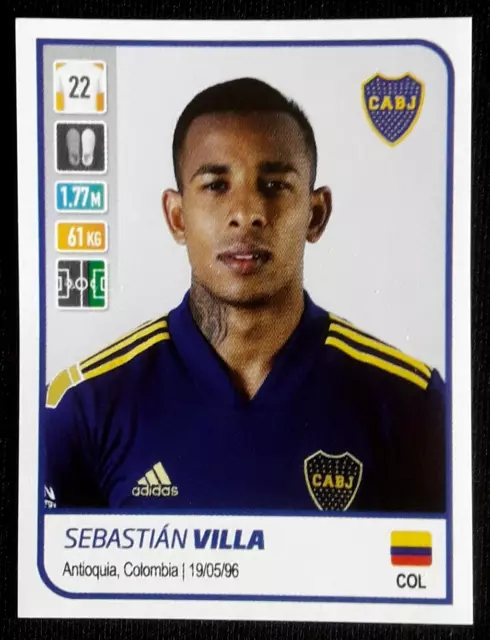 2021 Panini Fútbol Argentino Sebastián Villa Sticker Boca Juniors-Colombia Team