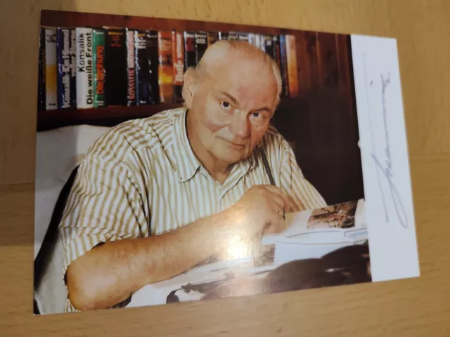 Autogramm signiert von Heinz G. Konsalik - ehem. deutscher Schriftsteller † 1999