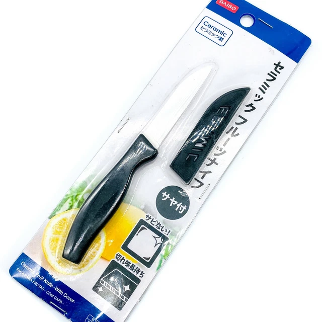 DAISO JAPAN Ceramic Fruit / Kitchen Knife ABS Handle w/ Black
