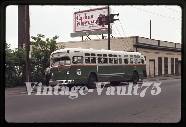 Original Slide Bus 3150 Ttc Toronto Mbta Boston 1975