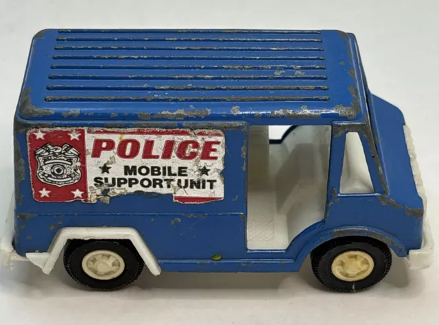 Tootsie Toy Police "Mobile Support Unit" Panel Truck, Van, 1970, Postal, USA 2