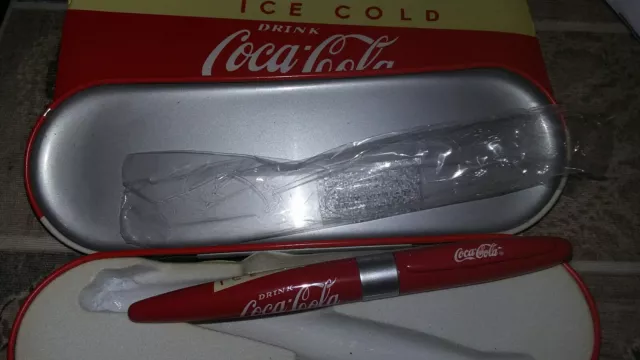 Penna A Sfera Coca  Cola Con Scatola In Latta