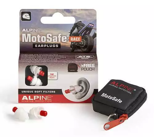 Motorcycle Earplugs Reusable Hearing Protection Alpine Motosafe Race