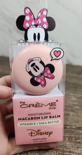 ☆NEW☆ ~The Creme Shop Minnie Mouse Macaron Lip Balm Strawberries Cream~ ☆LOOK☆