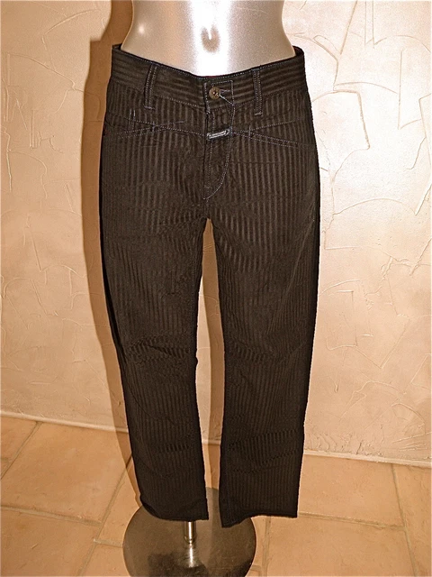 Pantalon Sarouel Marithé François Girbaud T30 (40) Neuf Avec étiquette - Gris Cargo