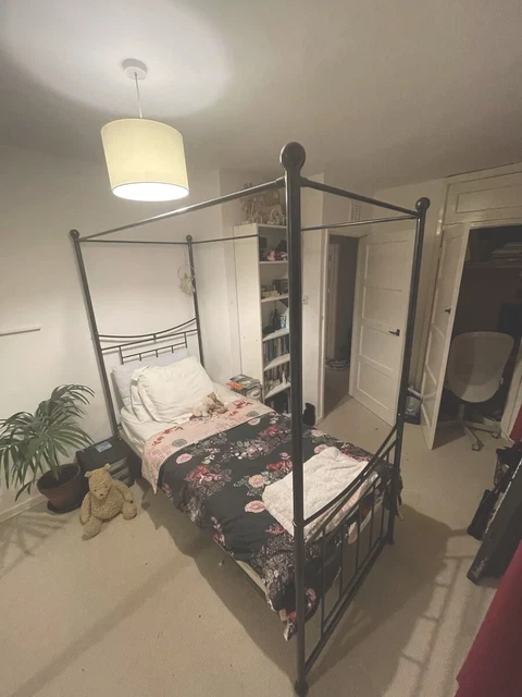 ARGOS HOME MIA 4 Poster Canopy Single Bed 120.00 PicClick UK