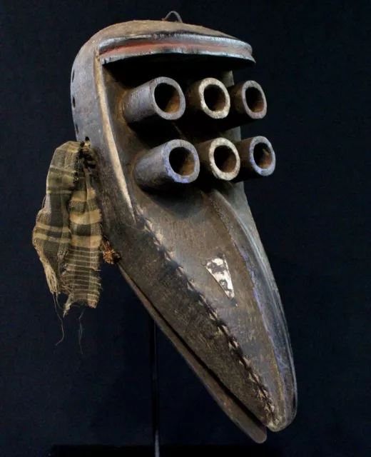 Art Africain - Superbe Masque en Bronze Grebo Côte d'ivoire Afrique - 25 Cms +++
