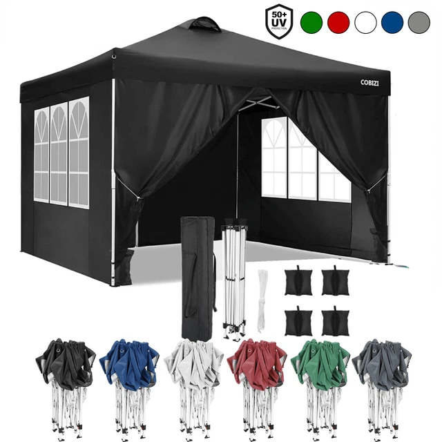 Popup Pavillon 3x3m Wasserdicht Partyzelt Gartenzelt UV Faltpavillon faltbar NEU