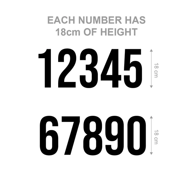 House Numbers & Letter Stickers for Wheelie Bin (Available in Black or White)