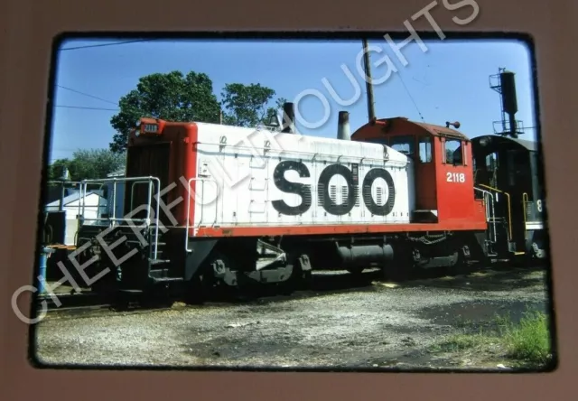 Original '72 Kodachrome Slide SOO Line 2118 SW9 Schiller Park, IL    23C1