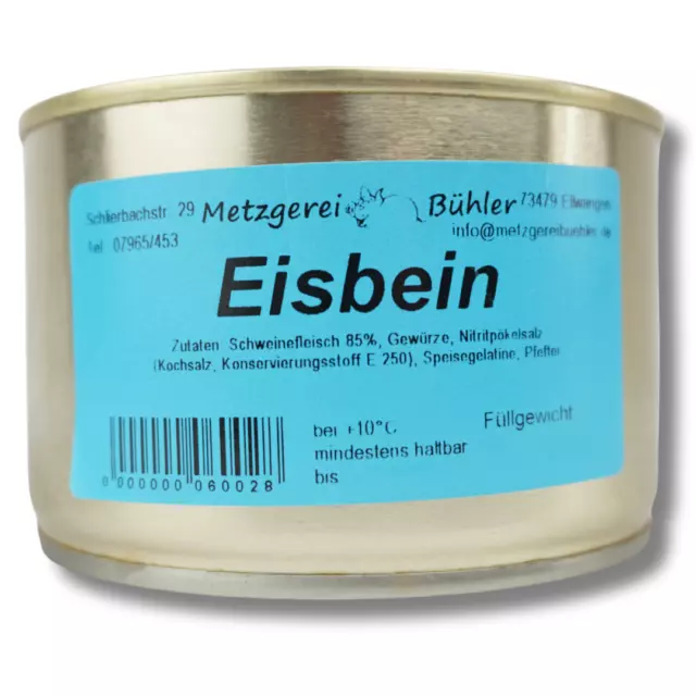 Eisbein in Aspik Dosenwurst 300g Wurstkonserve | Metzgerei Bühler