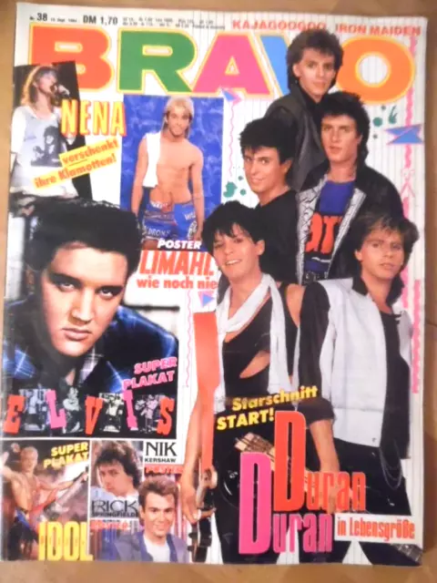 BRAVO  38 - 1984 B Duran Billy Idol Limahl Iron Maiden Kershaw Rick Springfield