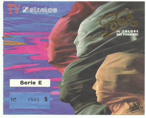 Pooh : Biglietto Ingresso Concerto Il Colore Dei Pensieri 1987