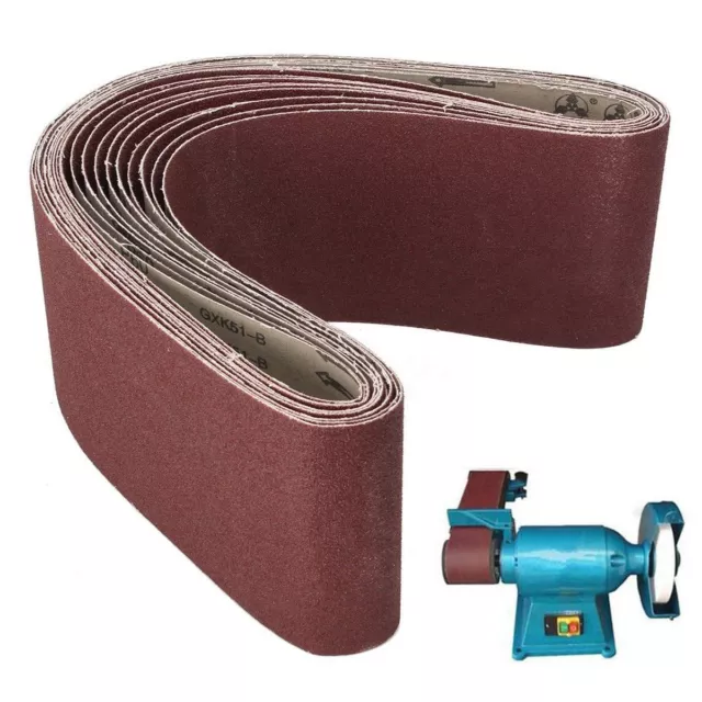 150x1220mm (6x48'') Abrasive Sanding Belt Industrial Cloth Backed 40~1000 Grit
