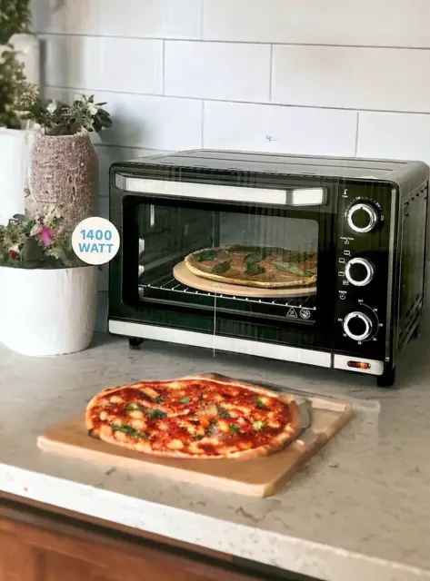 Mini Backofen 24 Liter 3in1 Miniofen Kleiner Pizza-Ofen, Grillen Aufwärmen