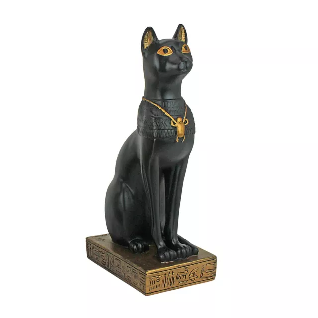 Design Toscano WU678965 Egyptian Cat Goddess Bastet with Earrings Statue