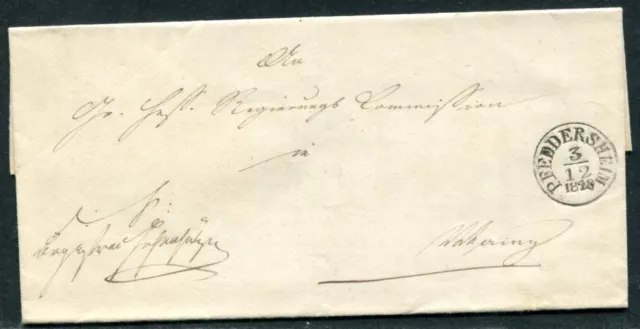 PFEDDERSHEIM 1848 schöner BRIEF nach MAINZ(J4025