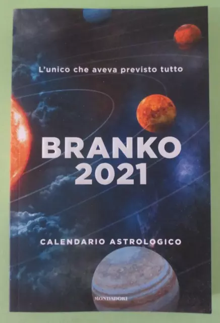 BRANKO 2021 - CALENDARIO ASTROLOGICO - 1^2020 MONDADORI - Libro [L220]