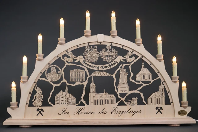 Schwibbogen Lichterbogen Annaberg-Buchholz " im Herzen des Erzgebirges "
