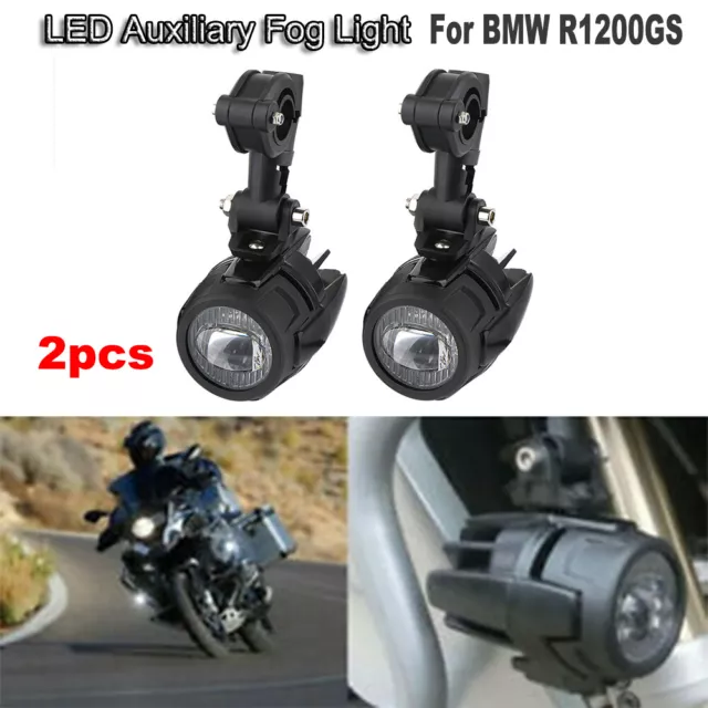 For BMW F800GS R1200GS ADV Motorcycle LED Auxiliary Fog Light Lamp 40w Headlight