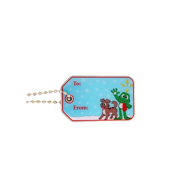 To / De Signal The Grenouille travel tag Noël Cadeau Geocahing