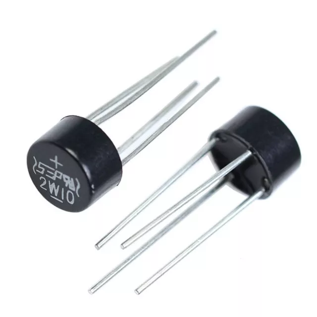 20PCS 2W10 Silicon Diodes Single Phase DIP-4 Round Bridge Rectifier  for Arduino