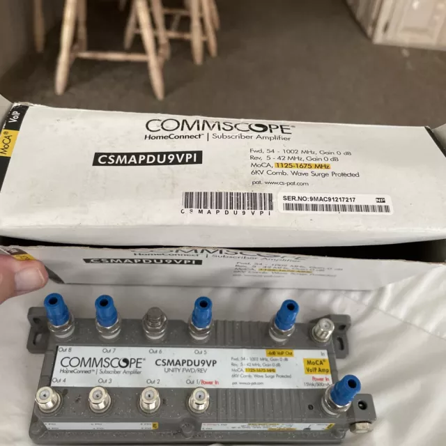 Commscope CSMAPDU9VPI Cable Amplifier 9 Port HomeConnect Passive VoIP Amp