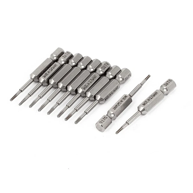 Lot 5 Embouts Tournevis T25 Long 150mm – Aimanté 1/4 Hex – Uxcell Neuf