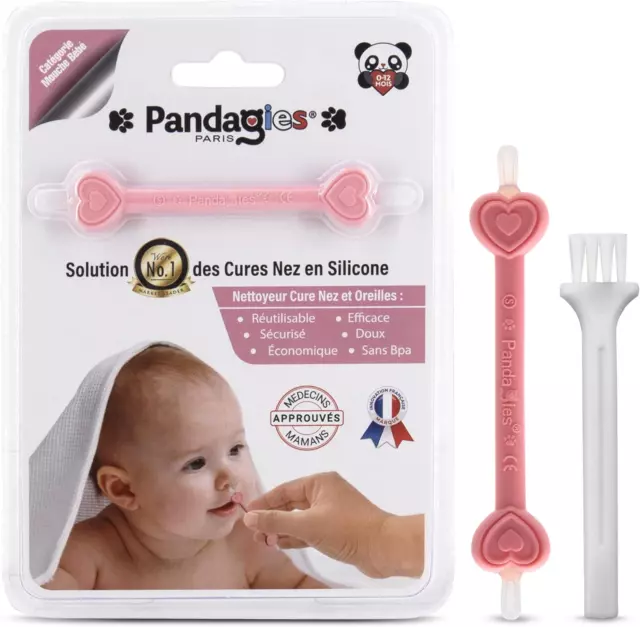 Nettoyeur Nasale Cure Nez Et Oreilles 0-12Mois – Compatible Mouche Bébé Aspirate