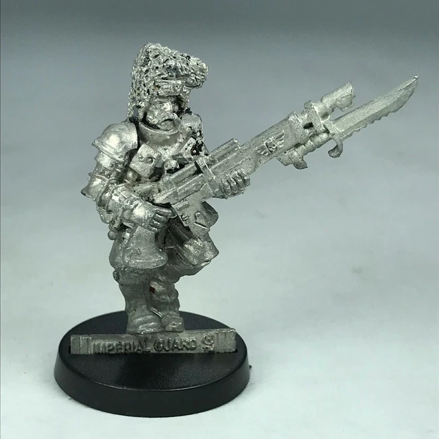 Figurine Warhammer 40k Vostroyan Sniper - Imperial Guard Metal - OOP Complète
