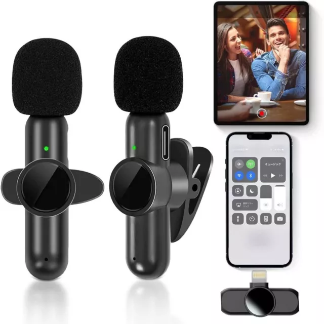 Audio Video Recording Wireless Lavalier Microphone Portable Live Game Mic