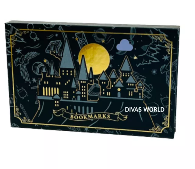 Harry Potter Bookmarks Hogwarts House Bookmark Novelty Gift Book Mark Set Box