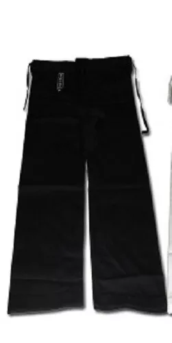 Samurai/WWMA Martial Arts Black 8oz Karate Gi/Uniform Pants Only