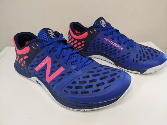 New Balance Minimus 20v4 Running Shoes Women's 7 Vibram Blue/Pink EUC